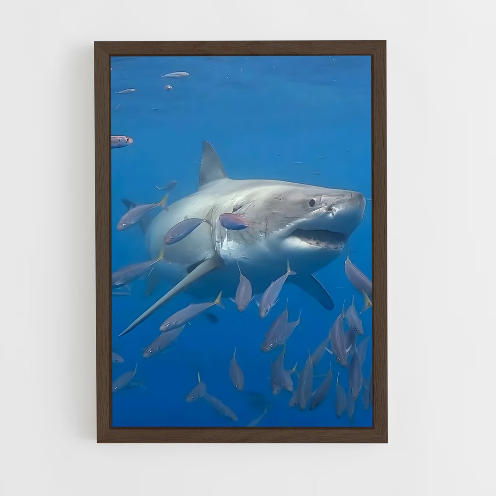 Poster Rencontres avec le Grand Blanc – affiche Plongée sous-marine (vue 5)